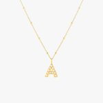 A Pearl Initial Necklace