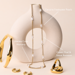 Dainty Gold Pearl Choker - Image 3