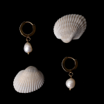 Freshwater Pearl Hoop Earrings - Image 5