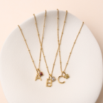 Initial & Birthstone Charm Necklace - Image 20