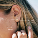 Shell Stud Earrings - Image 2