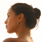Thin Hoop Earrings - Image 5