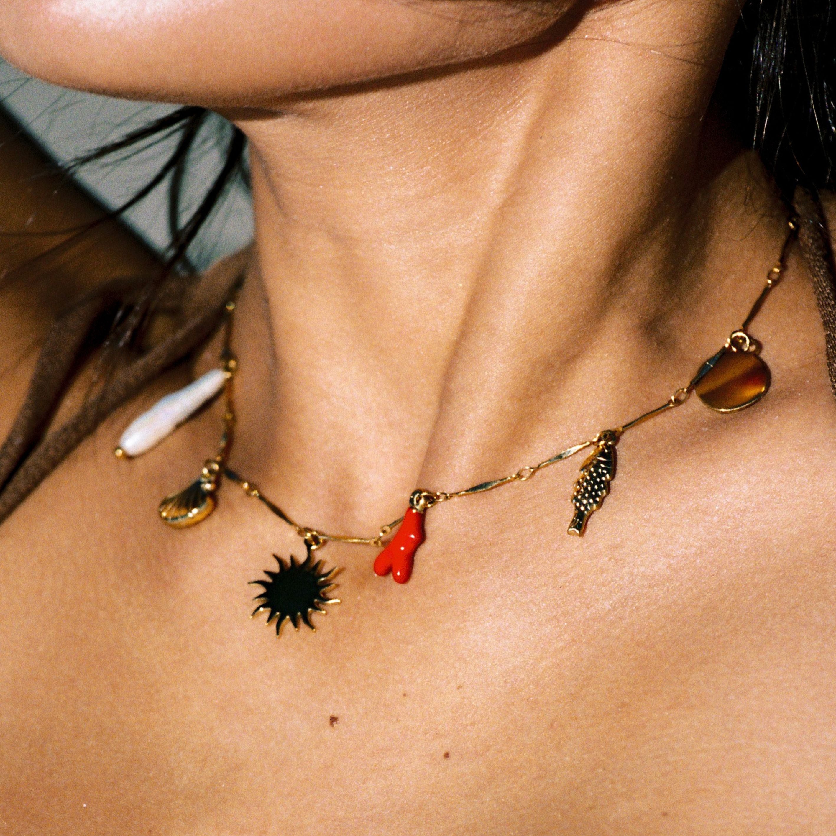 beach-charms-choker_2 Mediterranean Necklace - Image 1