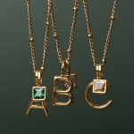 Initial & Birthstone Charm Necklace - Image 3