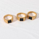 "Kaya" Onyx Ring - Image 9