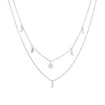 Silver Boho Layered Necklace
