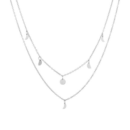 Silver Boho Layered Necklace