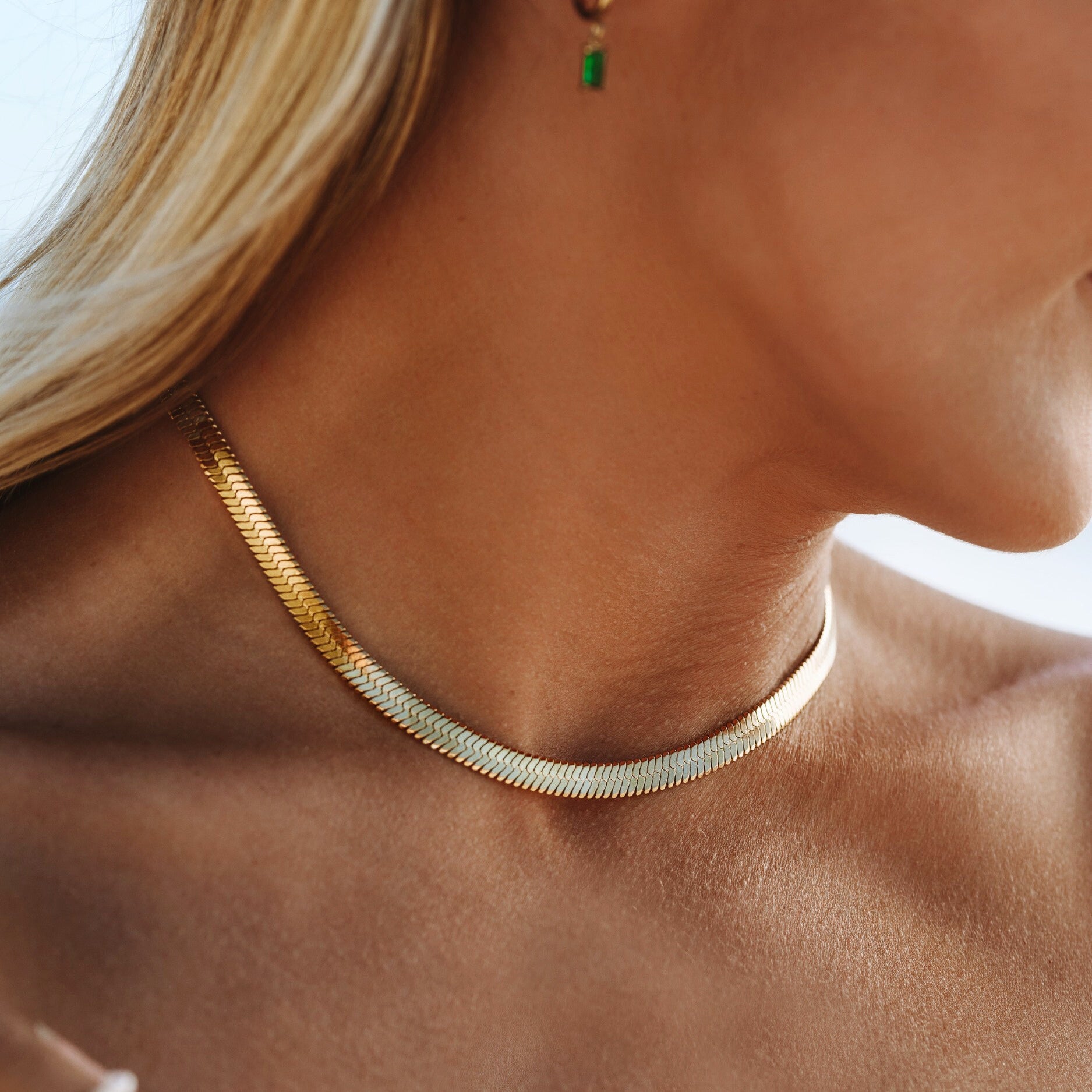 chunky_herringbone_choker Chunky Herringbone Choker - Image 1