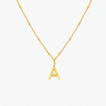 Initial & Birthstone Charm Necklace