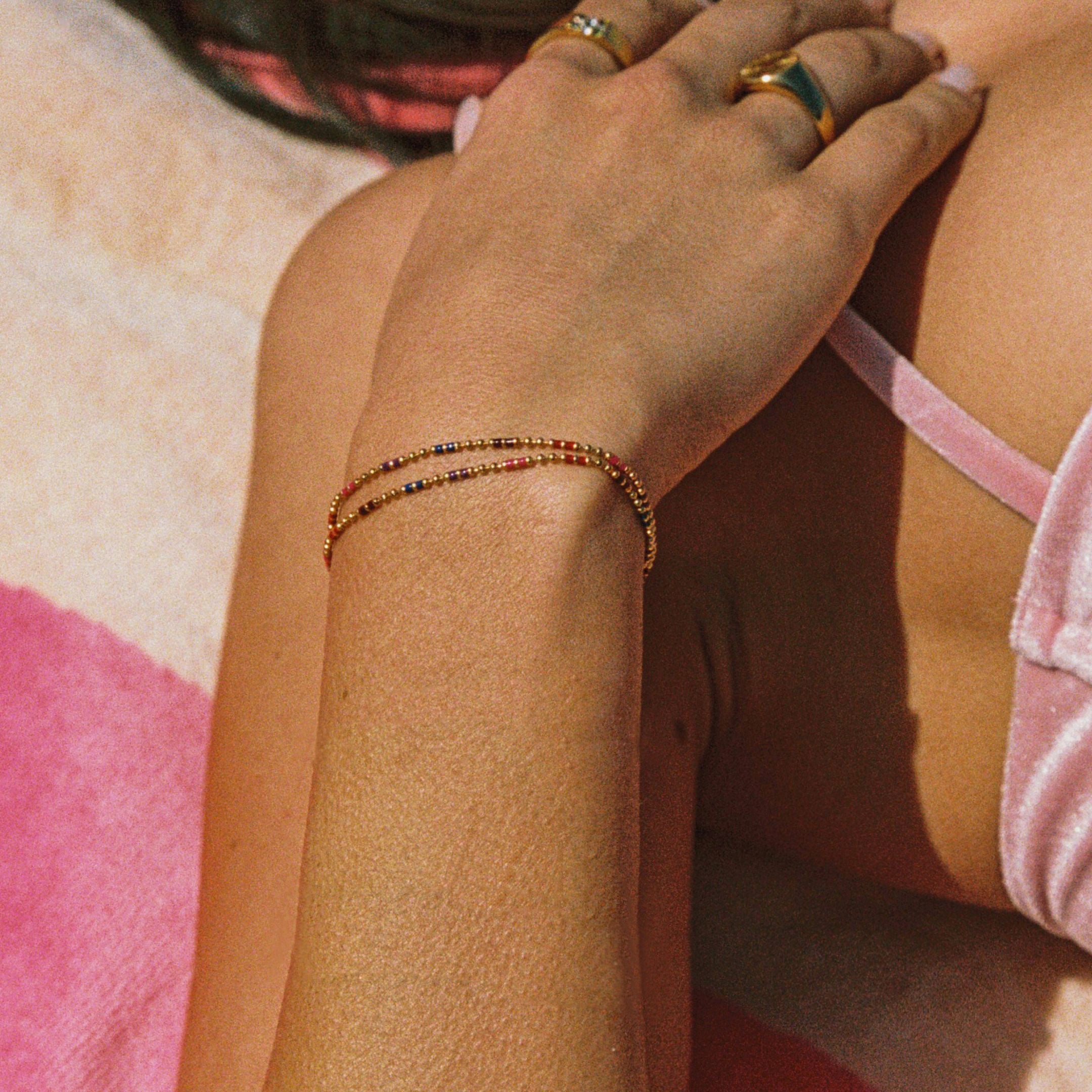 double-beaded-bracelet_1 Bahía Bracelet - Image 1