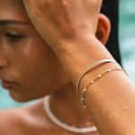Double White Beaded Bracelet - Image 3