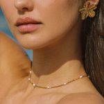 Dainty Gold Pearl Choker - Image 9