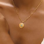 Turquoise Evil Eye Necklace - Image 4