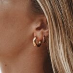 Chunky Huggie Hoop Earrings - Image 5