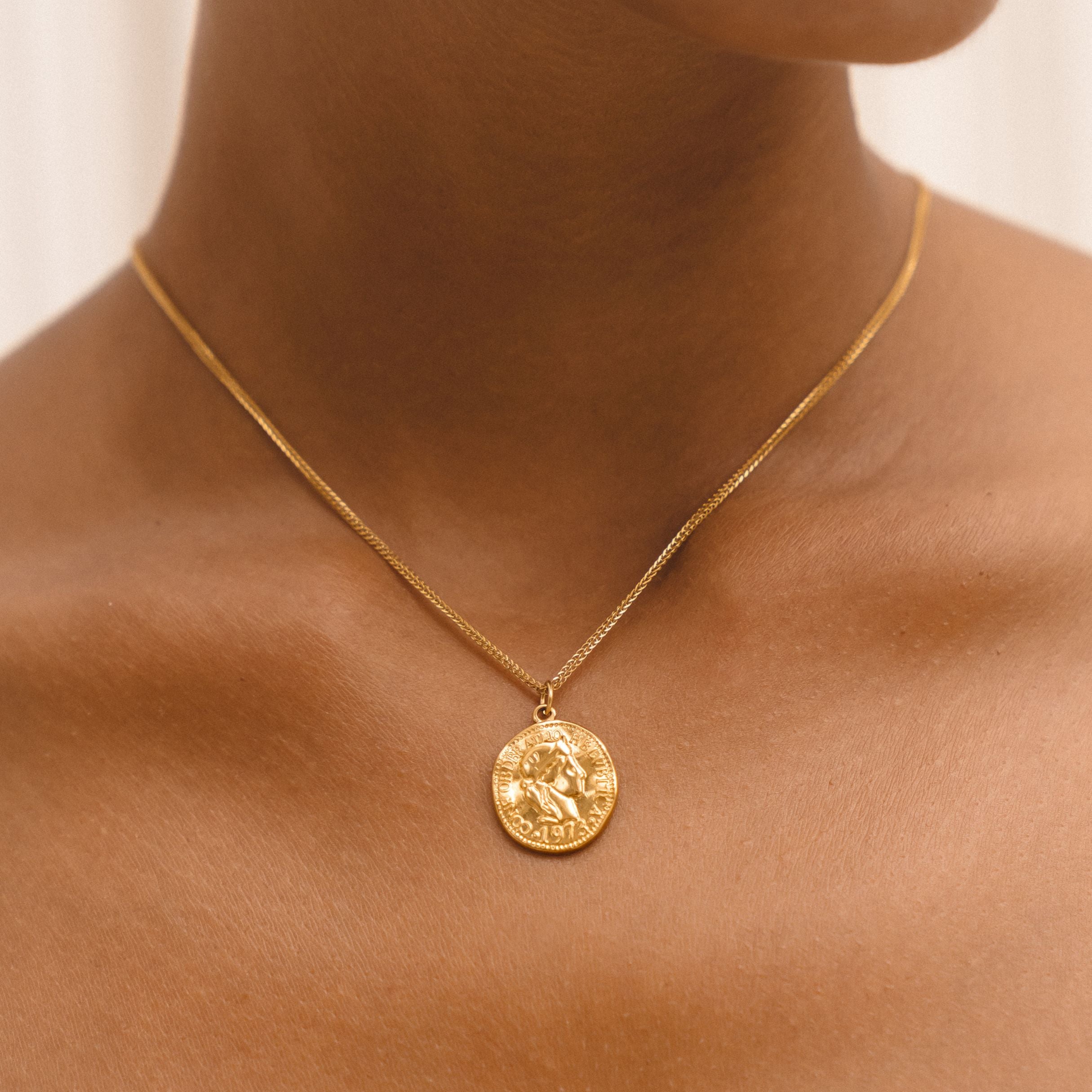 gold-coin-necklace Ancient Coin Necklace - Image 1