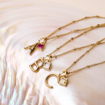 Initial & Birthstone Charm Necklace - Image 17