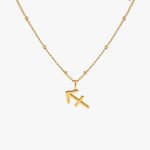 Gold Sagittarius Necklace