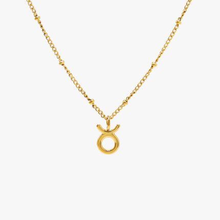 Gold Taurus Necklace