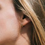 Oasis Green Hoops Earrings - Image 2