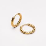 Hammered Hoops Earrings - Image 2
