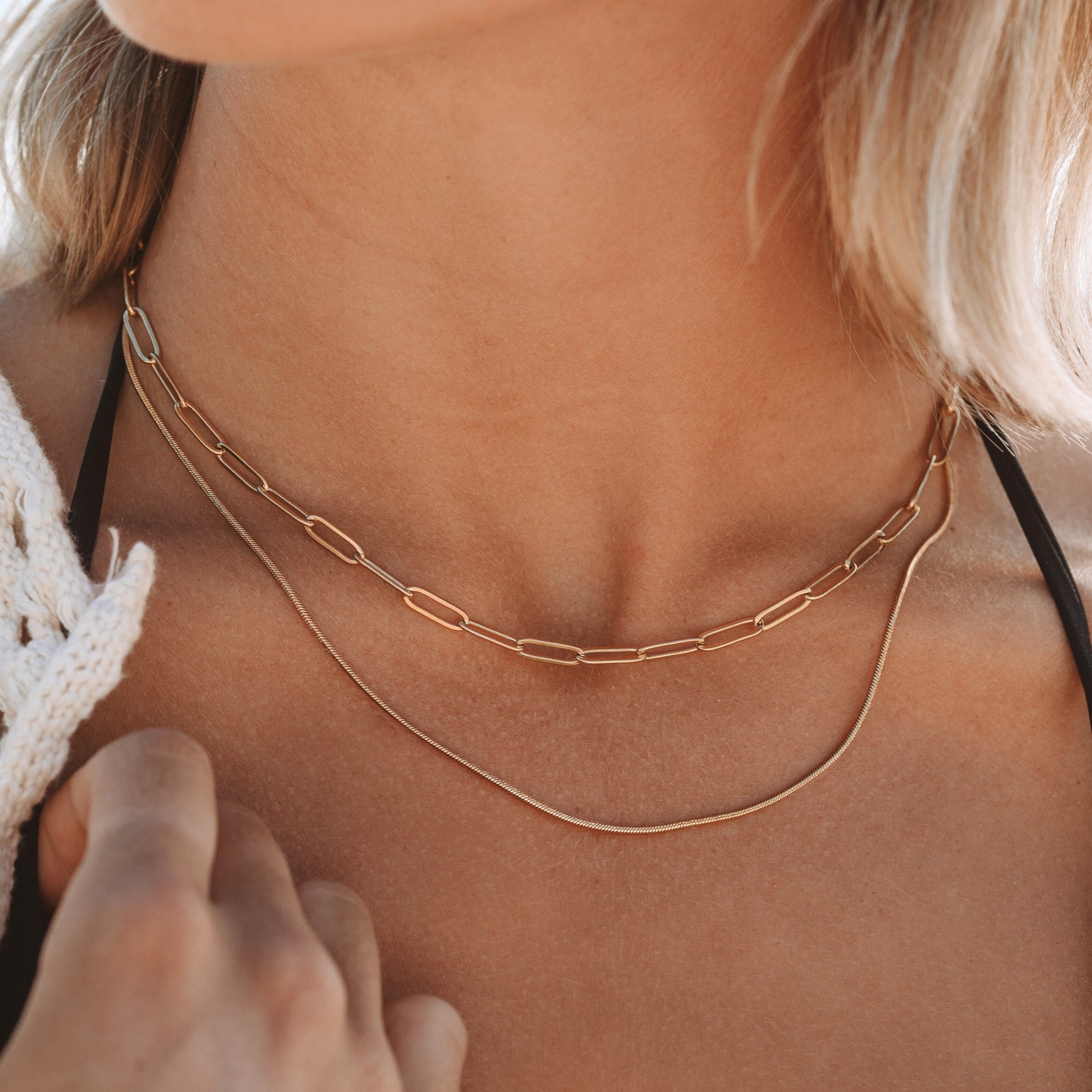 layered-chains "Melrose" Layered Necklace - Image 1