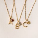 Initial & Birthstone Charm Necklace - Image 10