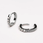 Mini Pearl Hoops - Image 2