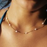 Dainty Gold Pearl Choker - Image 4