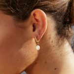 Freshwater Pearl Hoop Earrings - Image 11