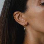 Pearl Huggie Hoops - Image 7