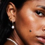 Freshwater Pearl Hoop Earrings - Image 9