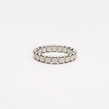 Silver Beaded Ring