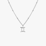 Silver Gemini Necklace