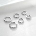Silver Hoops Earrings