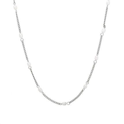 Silver Pearl Choker