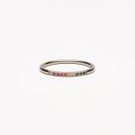 Silver rainbow ring