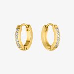 Tiny Gold Hoop Earrings - Image 5