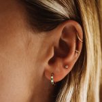 Oasis Green Hoops Earrings - Image 4