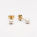 Pearl Stud Earrings - Image 2
