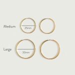 Thin Hoop Earrings - Image 7