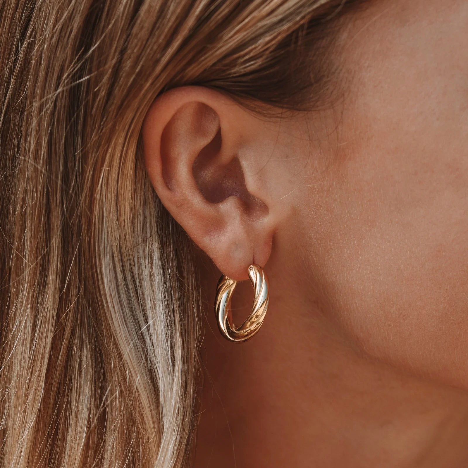 twisted-small-hoop Everyday Twisted Hoops - Image 1